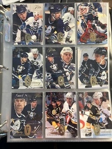 1994-95 FLAIR HOCKEY COMPLETE SET 1-225 Near Mint! w/Gretzky, Lemieux In Pages - Picture 1 of 7
