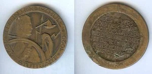 Tischmedaille - STUTTGART 1929 Techn Hochschule Deutschland M&W Stutt - Bild 1 von 1