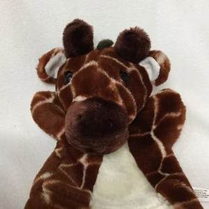Pier 1 Imports braune Giraffe Handpuppe Plüsch Spielzeug zum Spielen - Bild 1 von 5