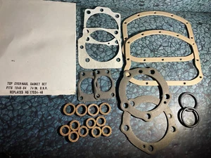 new Harley Panhead Top End Basic Gasket Set for 1948-1954 74" OHV 17034-48 upper - Foto 1 di 5