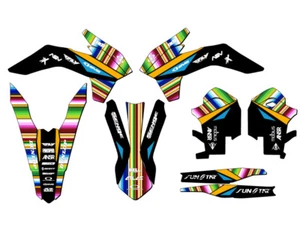 2013-2014 XCF SERAPE Black Senge Graphics Kit Compatible with KTM - Foto 1 di 10