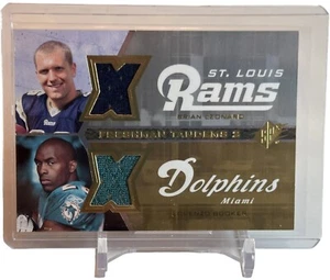 2007 SPx Freshman Tandems Brian Leonard Lorenzo Booker Dual Jersey Card FT2-LB - Bild 1 von 4