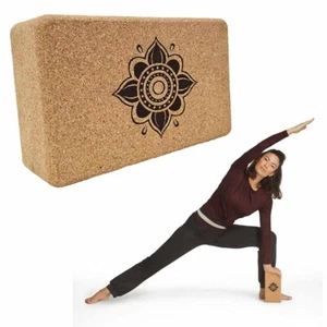 Morgan Sports - Natural Cork Yoga Block - Eco-Friendly - 23cm x 15cm x 8cm - Picture 1 of 4