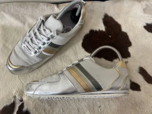 DOLCE & GABBANA Junior Leather/nylon Sneaker In Grey Size EU 34 US 2.5 - Picture 1 of 9