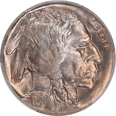 1931-S Buffalo Nickel 5c, PCGS MS 66 - Gem BU, PQ+++ Cover