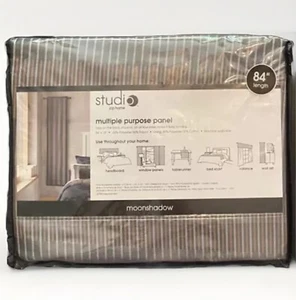 Studio JCP Home Multiple Purpose Panel 84” x 18” Moonshadow Curtain Decor Stripe - Picture 1 of 9