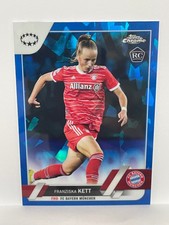 2022-23 TOPPS CHROME SAPPHIRE UEFA UWCL FRANZISKA KETT ROOKIE RC CARD #95
