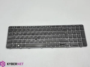 HP ZBook 15u G3 Series 821157-031 UK Layout Backlit Keyboard -62M - Picture 1 of 7