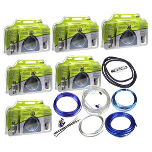 8 Gauge Amp Kit Wiring 400 Watts OFC Copper Wire Car Audio Installation Lot of 6 - Picture 1 of 10