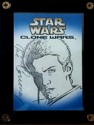 STAR WARS HERITAGE  SKETCH CARD. CLONE WARS. RARE.🚀 - Image 1 of 2