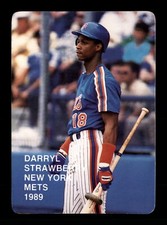 1989 Action Superstars #9 Darryl Strawberry New York Mets Baseball Card