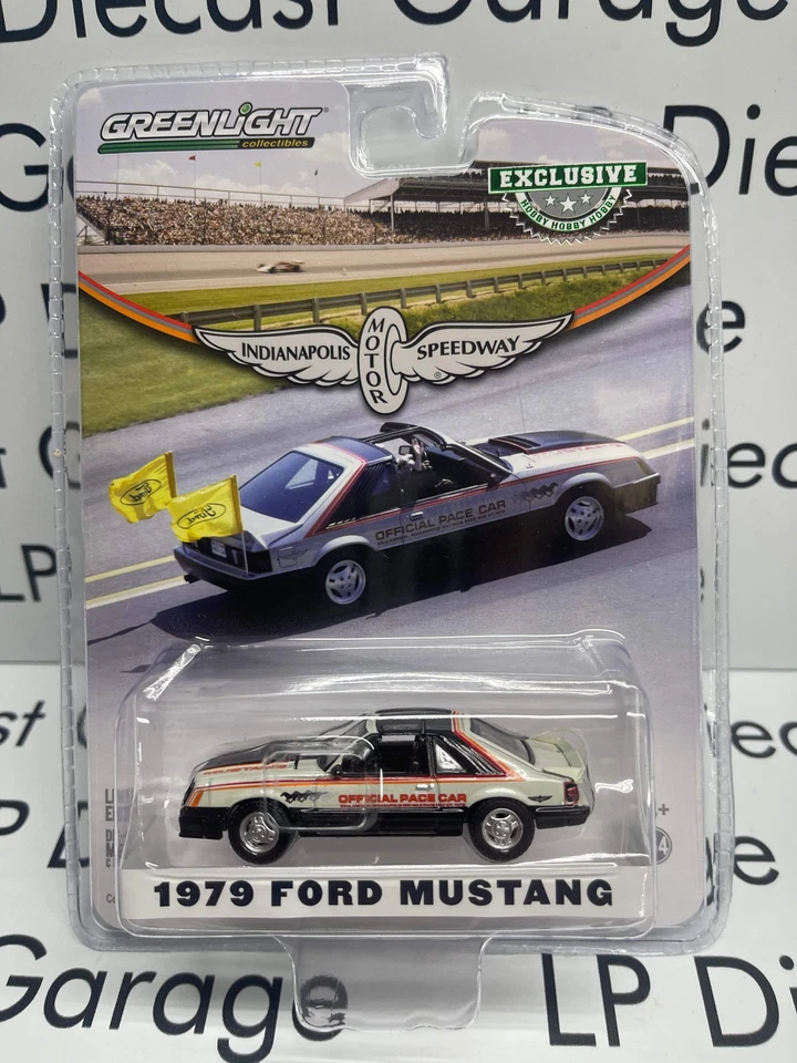 Ford Mustang 1979 Greenlight coche oficial de ritmo Indy T-Top coche 1:64 diecast hobby Foto 1 de 1