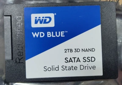 Western Digital WD Blue 2TB 3D NAND SATA SSD, 2.5" Internal (WDS200T2B0A) - Image 1 of 4