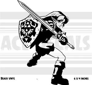 The Legend of Zelda - Ocarina of time Link - Nintendo - decal sticker - Picture 1 of 3