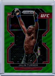 2022 Panini Prizm UFC - #164 Jalin Turner (RC) (SP) True Green prizm - Picture 1 of 2
