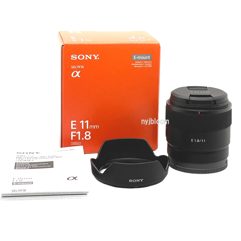SONY Wide Angle Prime Lens APS-C E 11mm F1.8 E Mount Genuine Lens SEL11F18