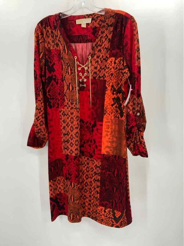 Abito MICHAEL Michael Kors rosso taglia media cambio lunghezza ginocchio manica lunga