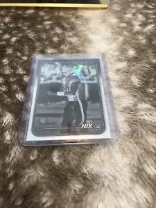 2024 Topps Chrome Football #206 Bo Nix Negative Refractor RC Denver Broncos SSP - Picture 1 of 8