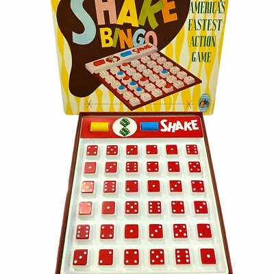 Vintage 1960's Schaper SHAKE BINGO Board Game #1100 All Ages - NICE & COMPLETE! - Image 1 of 4