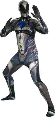Para Hombres Power Rangers Morphsuit Negro Ranger XL De lujo Adulto Vestido Elegante Disfraz Foto 1 de 4