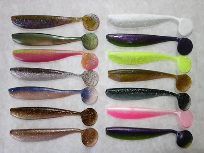 2x BALZER Shirasu Waggle Shad Gummifisch Bass UV Wobbler Zander Easy Stint Hecht