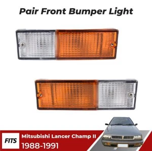 Bumper Light Driving Lamp Fits Mitsubishi Lancer Champ II 4D Sedan 1988-91 Set 2 - Picture 1 of 7