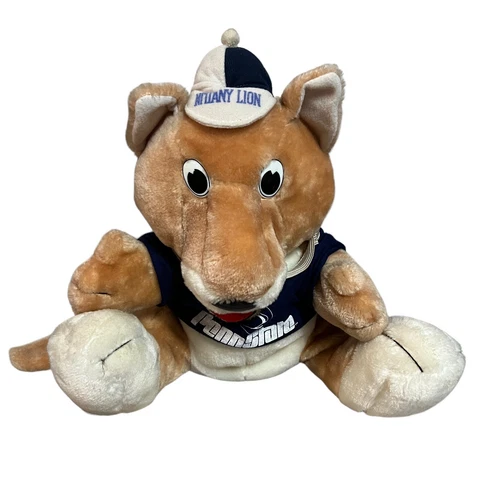 Vintage 1987 Penn State Nittany Lion Mascot Memories Plush 14” Voice Box, Manual Cover