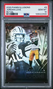 Jordan Love 2020 Panini Illusions #8 Retail Rookie RC PSA 10 GEM MINT Packers - Picture 1 of 1