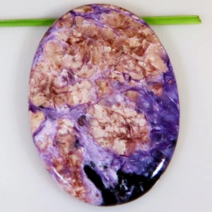 156.35 Karat 45x62x5 MM 100% Natürlich Russische Charoit Oval Cabochon Edelstein - Bild 1 von 3