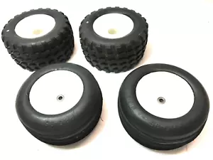 RC10 Wheels Tires Set Pro Line Dirt Hawg 1060 & Pro 95 The Edge - Picture 1 of 6