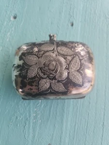 Antique Silver Plated Purse Case - Picture 1 of 8