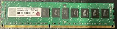 Transcend JM1333KLN-4G 4GB DDR3 1333 Reg DIMM CL9 Memory Module - Image 1 of 2
