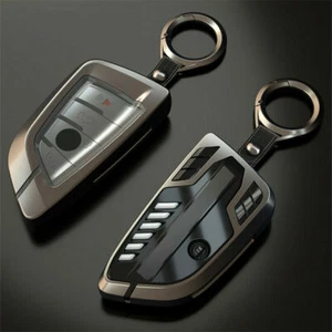 For BMW X1 X3 X5 X6 5 7 Series Zinc Alloy Car Key Case Fob Cover Skin Holder Bag - Bild 1 von 11