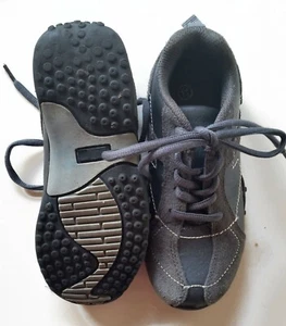 Boys Pumpkin Patch Lace Up Casual Charcoal Leather Shoes Size 11 - Picture 1 of 2