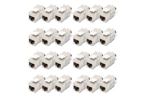 Keystone-Modul Cat-6A Geschirmt - 24 Stück - RJ45-Buchse - 500 MHz 10GBase-T ... - Afbeelding 1 van 9