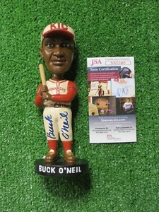 BUCK O'NEIL SIGNED KANSAS CITY MONARCHS BOBBLEHEAD w/Original Box JSA COA - Picture 1 of 10