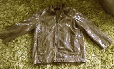 Lederjacke 42 44 braun MARC CAIN N5 N6 Python Schlangenleder Leder Jacke - Bild 1 von 4
