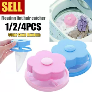 Washing Machine Laundry Bag Home Floating Lint Hair Catcher Remover Mesh Filter - Picture 1 of 12