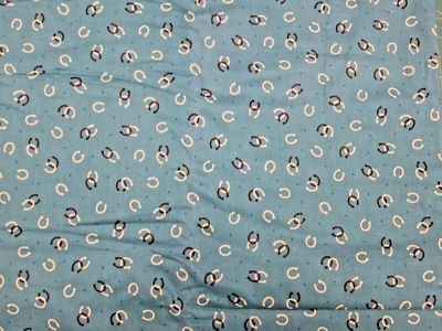 Horseshoes - Boots and Spurs - Riley Blake - REMNANT - 44"W x 16"L - Nice! - Image 1 of 4