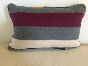 FAUX MOHAIR 18 x 12 inch STRIPED CUSHION WITH INNER SOFT AND WARM - Picture 1 of 4