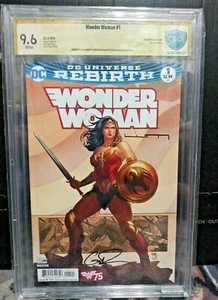 Wonder Woman 1 CBCS 9.6 2x Signed by Greg Rucka, Liam Sharp DC Comics 2016 NM+ - Picture 1 of 3