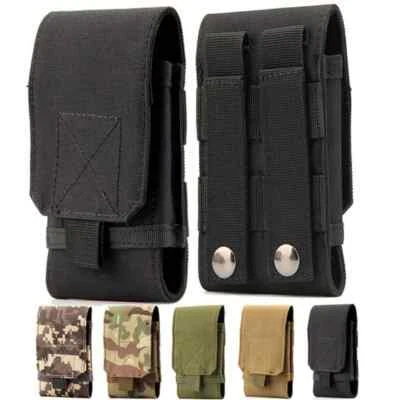 Universal Phone Pouch Holster Waist Belt Bag Army Tactical Military Nylon Pouch - Image 1 of 4
