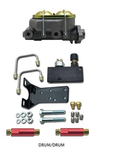 Universal Adjustable Distribution Block 1" Bore Master Cylinder Drum Brakes - Picture 1 of 6
