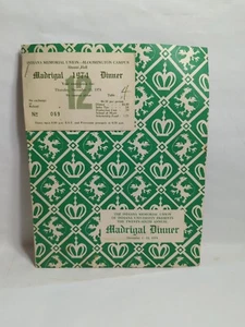 Vintage 1974 26th Madrigal Dinner Program Indiana University Memorial Union  - Bild 1 von 7