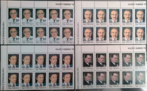 TURKISH CYPRUS 2010 FAMOUS PERSONS OF THE TURKISH CYPRUS MEDIA Block of 10 (MNH) - Picture 1 of 1