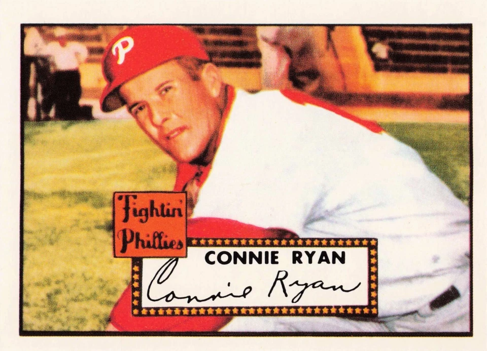 1983 Topps Baseball 1952 Reprint Connie Ryan Philadelphia Phillies #107 - Image 1 of 2