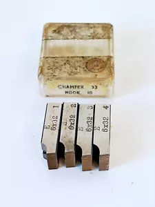 VARGUS 6-32 UNC Thread Chaser Die Set HSS Geometric 9/16 D Hook 10 Chamfer 33 - Picture 1 of 8