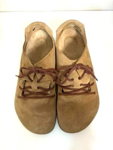 BIRKENSTOCK MONTANA Lace Up Shoes Beige Regular Size 43 JP 28cm - Picture 1 of 7
