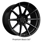 XXR Wheels Rim 567 18x8.5 5x100/5x114.3 ET20 73.1CB Phantom Black