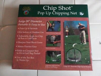 Nuevo en caja Chip Shot Pop Up red de astillado plegable para caber en bolsa de golf Foto 1 de 4